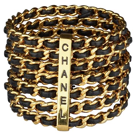 chanel vintage cuff|vintage chanel cuff bracelet.